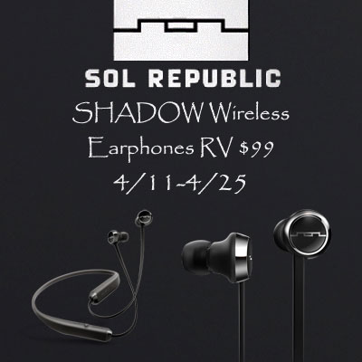 SOL Republic Shadow Wireless Earphones Giveaway