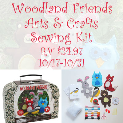 Woodland Friends Arts & Crafts Sewing Kit Giveaway