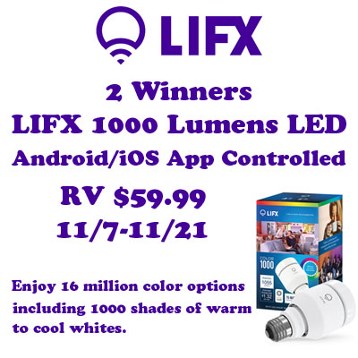  2 Winners - LIFX LED Bulb