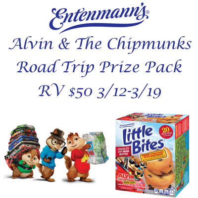 Entenmann's & Alvin & The Chipmunks Roadtrip Prize Pack Giveaway