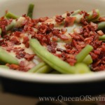 Beans with Celery Bacon Sauce Recipe