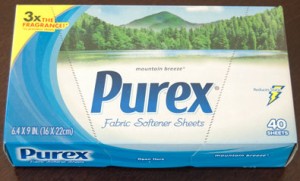 Purex Fabric Softener Dryer Sheets