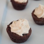 Rolo Brownie Bites with Cream Cheese Frosting