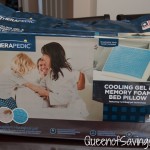 Therapedic Memory Foam Bed Pillow with Hydraluxe Gel
