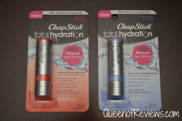 New ChapStick Total Hydration 100 Percent Natural