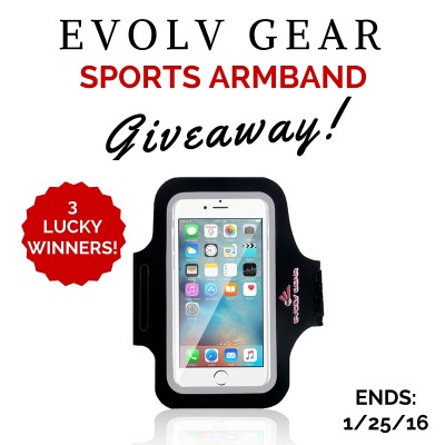 3 Winners - EVOLV GEAR Sports Armband in Winner's choice of Size