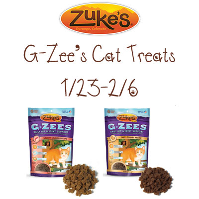 Zuke's G-Zees Cat Treats Giveaway