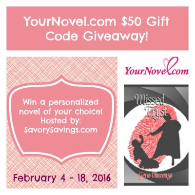$50 YourNovel.com Gift Code Giveaway