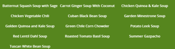 Boulder Organic Soup varieties