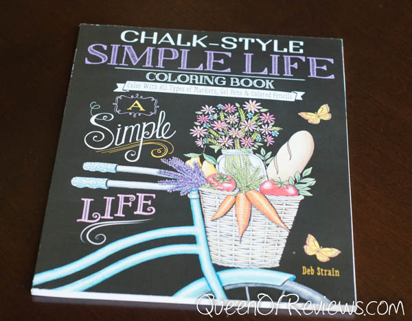 Chalk-Style Simple Life Coloring Book: Color With All Types of Markers, Gel Pens & Colored Pencils